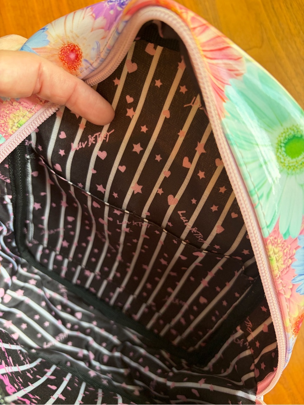 Luv Betsey by Betsey Johnson Mini Backpack Pastel Daisy Floral - Picture 10 of 16